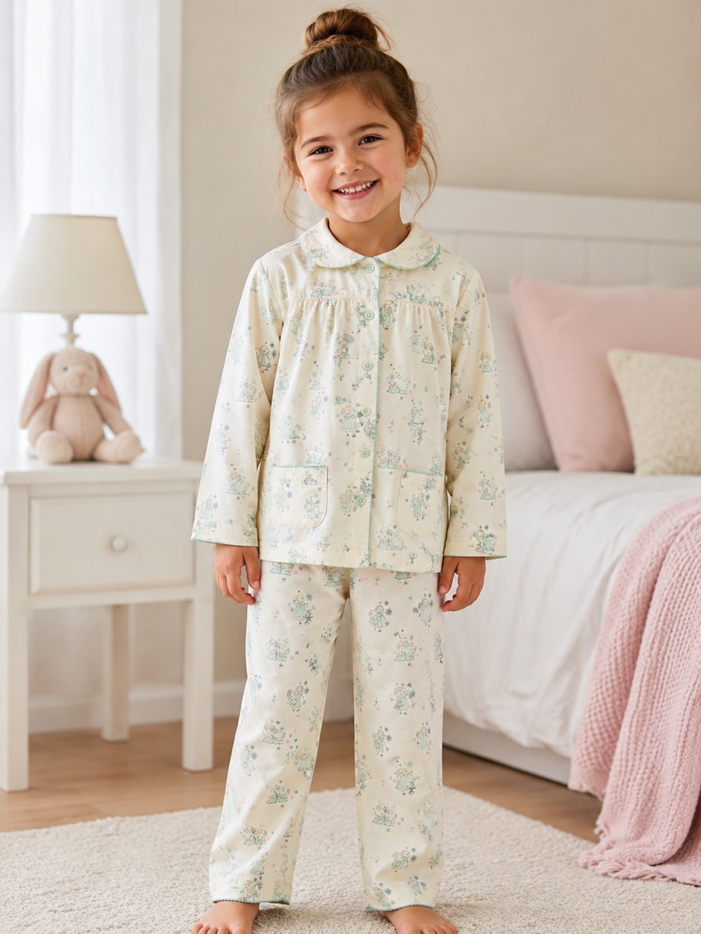 Disney Store Animator’s Collection Pajama Set Girls 7/8 Pastel Princess